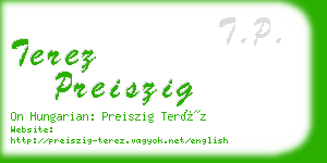 terez preiszig business card